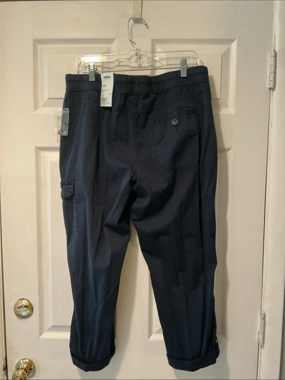 Sonoma Navy Cargo Drawstring Pants